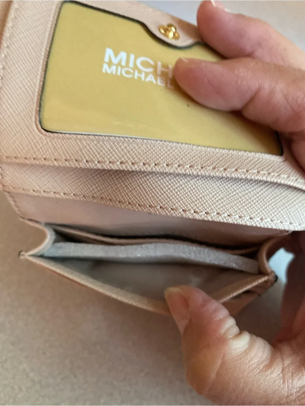 Michael Kors Jet Set Travel Studded Flap Card Holder Wallet